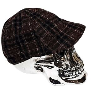 Lids Plaid Duck Bill Flat Newsboy Cap. Men's Size: L/XL.🗞